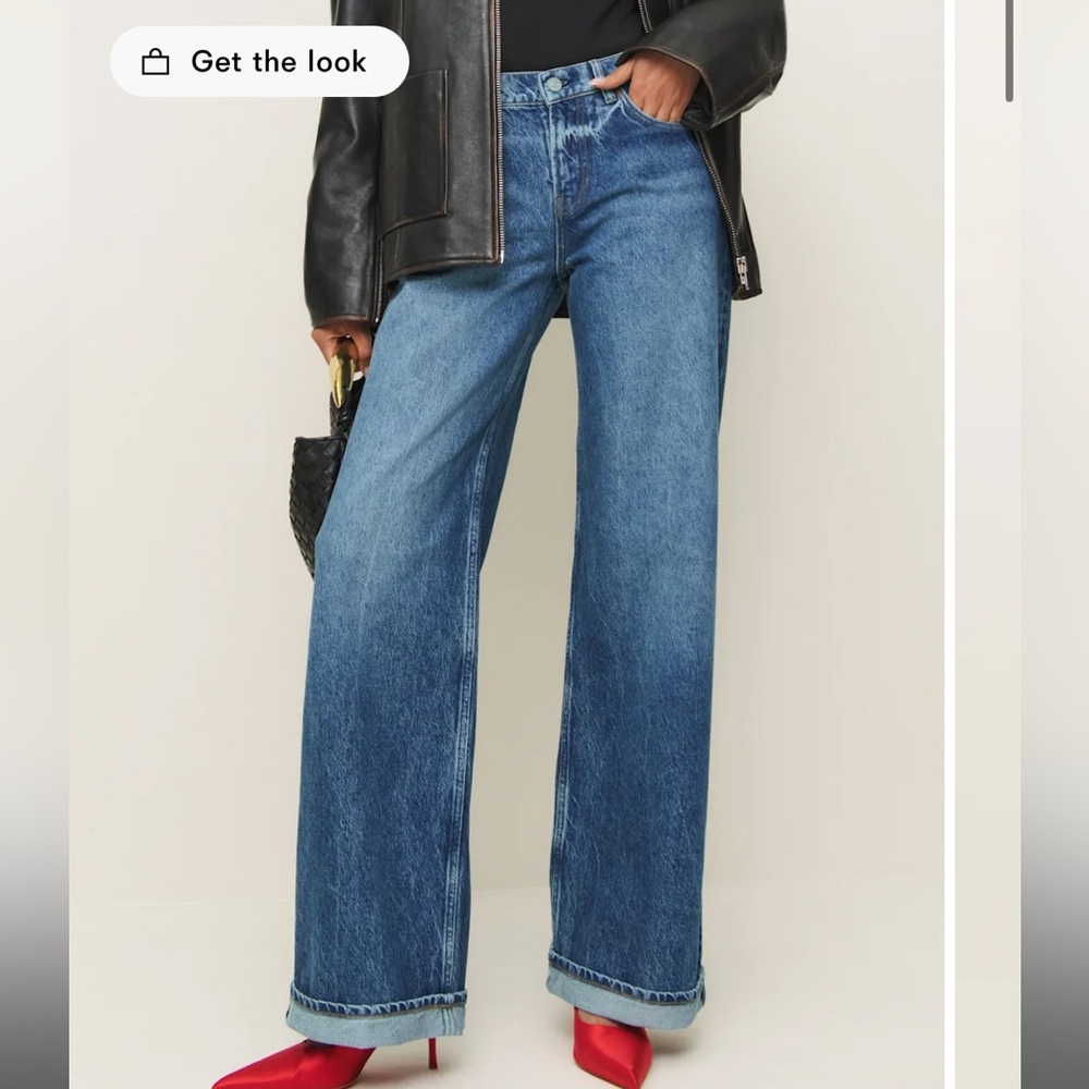 Reformation Cary Wide Leg Jeans